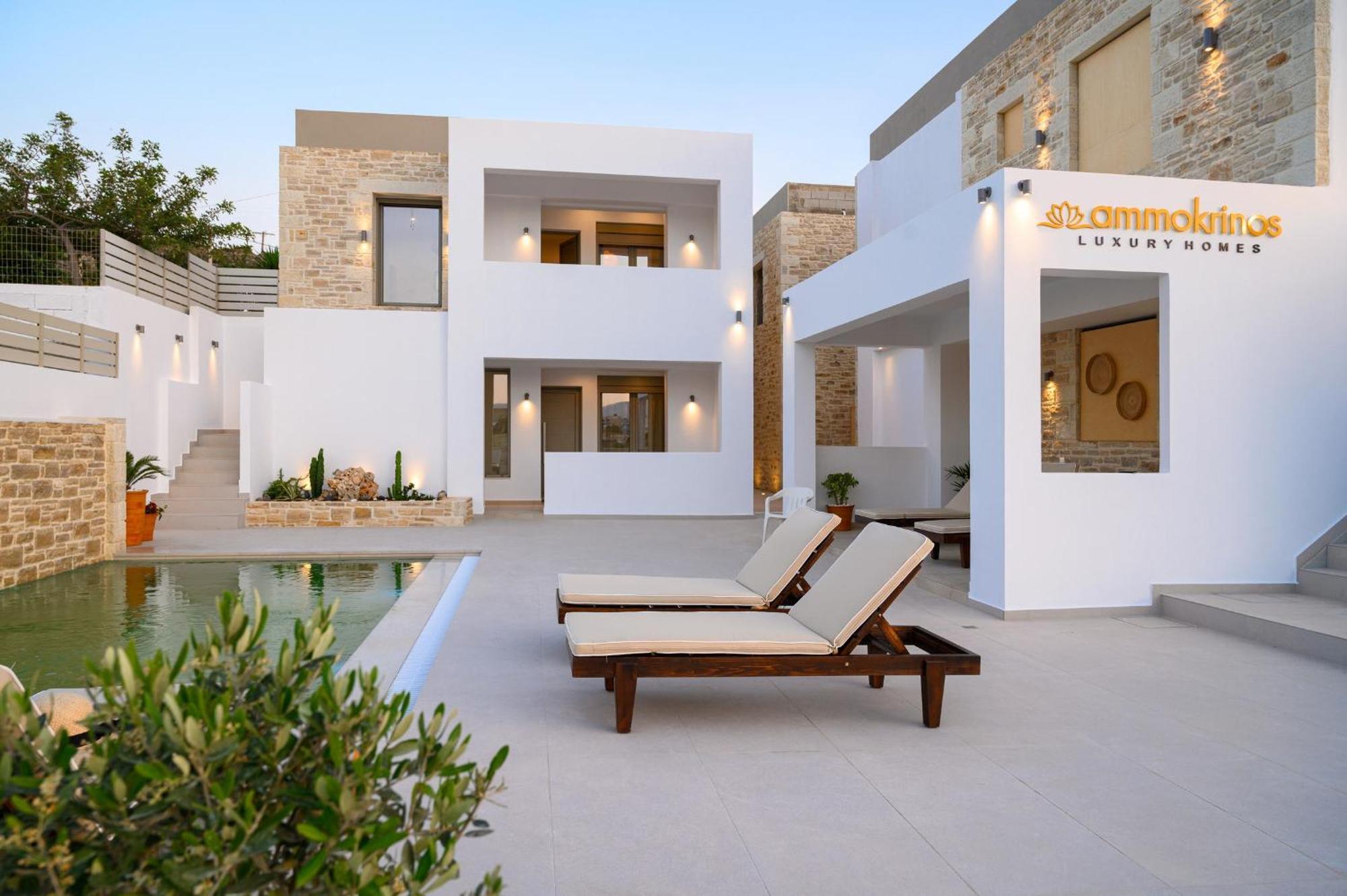 Ammokrinos Luxury Homes,150M From The Beach カラマキ エクステリア 写真